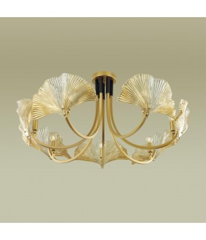 4870/7 HALL ODL_EX22 49 золотой/чёрный/стекло Люстра E14 7*40W VENTAGLIO-foto4