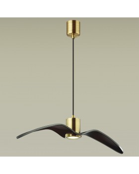 4900/1B PENDANT ODL22 289 чёрный/бронзовый/стекло Подвес GU10 1*5W BIRDS-foto4