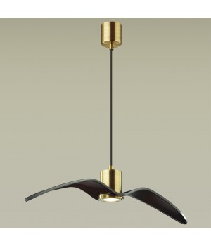 4900/1B PENDANT ODL22 289 чёрный/бронзовый/стекло Подвес GU10 1*5W BIRDS-foto4