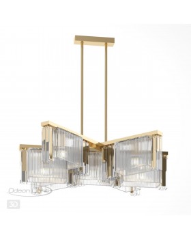 4877/7 HALL ODL_EX22 58 золотой/прозрачный/стекло Люстра E14 7*40W GATSBY-foto5