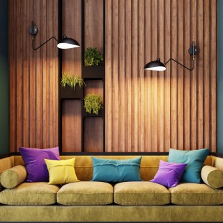 4830/1W WALLI ODL21 523 черный/золотой Настенный светильник E27 1*40W KERBI-foto3