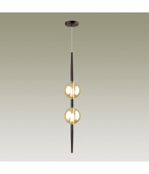 4684/2 PENDANT ODL20 356 черный/янтарный Подвес G9 2*5W 220V LAZIA-foto4