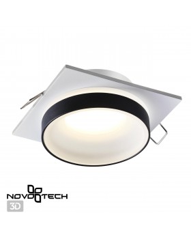 370788 SPOT NT21 292 белый/черный Светильник встраиваемый влагозащищенный IP44 GU10 9W 220V WATER-foto4