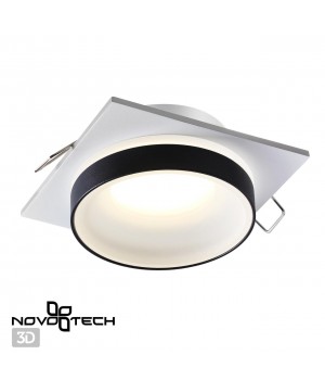 370788 SPOT NT21 292 белый/черный Светильник встраиваемый влагозащищенный IP44 GU10 9W 220V WATER-foto4