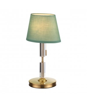 4887/1T MODERN ODL_EX22 89 бронзовый/зеленый/абажур ткань Настольная лампа E27 1*60W LONDON-foto6