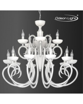 3932/15 HALL ODL18 439 хром/белый Люстра IP20 E14 15*40W 220V ZEFIRO-foto4