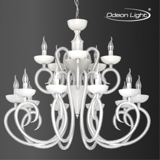 3932/15 HALL ODL18 439 хром/белый Люстра IP20 E14 15*40W 220V ZEFIRO-foto4