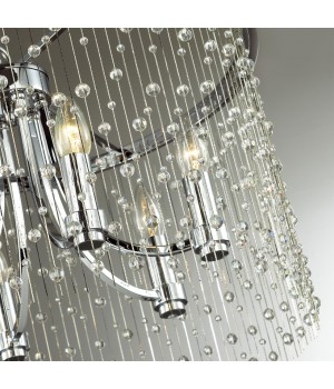 4845/6 HALL ODL21 409 хром/металл.цепочки /стекло Люстра E14 6*40W RAINI-foto5