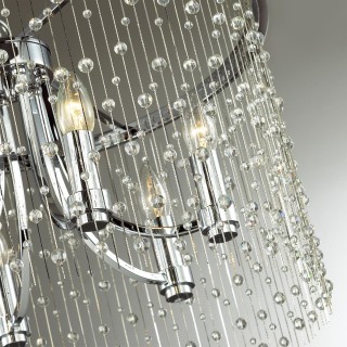 4845/6 HALL ODL21 409 хром/металл.цепочки /стекло Люстра E14 6*40W RAINI-foto5