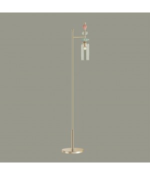 4855/1F CLASSIC ODL_EX21 65 золото/разноцветн./керамика/стекло Торшер E14 1*40W BIZET-foto4