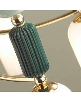 4861/5C CLASSIC ODL_EX21 73 золото/разноцветн./керамика/стекло Люстра потолочная E14 5*40W CANDY-foto7