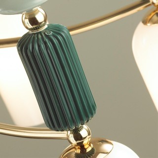 4861/5C CLASSIC ODL_EX21 73 золото/разноцветн./керамика/стекло Люстра потолочная E14 5*40W CANDY-foto7