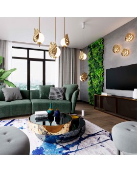 4864/1W MODERN ODL_EX22 80 золотистый/белый/стекло Бра G9 2*5W JUNGLE-foto3