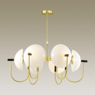 4674/6 HALL ODL20 362 золотой/черный/белый Люстра E14 6*40W 220V GRANTA-foto4