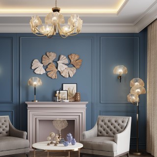 4870/5 HALL ODL_EX22 49 золотой/чёрный/стекло Люстра E14 5*40W VENTAGLIO-foto3