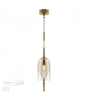 4892/1 NEO ODL_EX22 63 бронзовы/коньячный/стекло Подвес E14 1*40W BELL-foto5