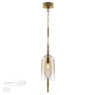4892/1 NEO ODL_EX22 63 бронзовы/коньячный/стекло Подвес E14 1*40W BELL-foto5