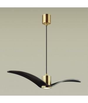 4900/1A PENDANT ODL22 289 чёрный/бронзовый/стекло Подвес GU10 1*5W BIRDS-foto4