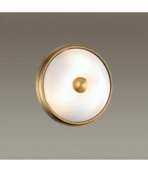 4956/2 WALLI ODL22 513 античн.бронза/металл/белый/стекло Настенно-потолочн.светильн. E14 2*40W PELOW-foto3