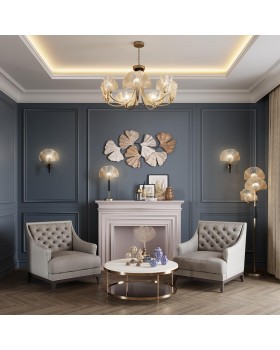 4870/1W HALL ODL_EX22 51 золотой/чёрный/стекло Бра E14 1*40W VENTAGLIO-foto3