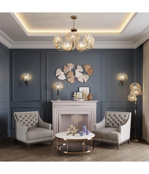 4870/1W HALL ODL_EX22 51 золотой/чёрный/стекло Бра E14 1*40W VENTAGLIO-foto3