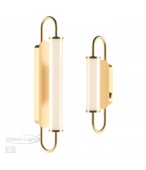 4270/6WL MODERN ODL21 519 бел/зол Настенный светильник выкл на базе LED 6W 480Лм 3000К PONTE-foto4