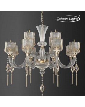 4002/12 CLASSIC ODL18 282 зол/прозрачн/шампань Люстра IP20 E14 12*40W 220V CORSA-foto3