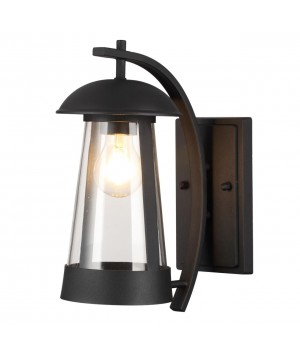 4837/1W NATURE ODL21 577 черный/стекло Ландшафтный настенный светильник E27 1*60W IP44 KALPI-foto6