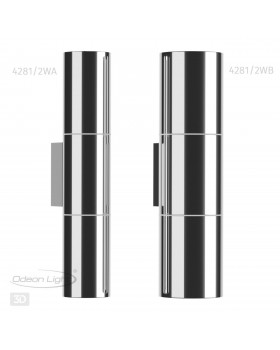 4281/2WB HIGHTECH ODL22 211 хром/металл Настенный светильник IP44 LED E27 max 2*7W BAZEL-foto5