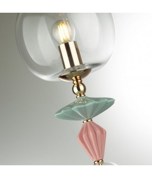 4855/1T CLASSIC ODL_EX21 67 золото/разноцветн./керамика/стекло Настольная лампа E14 1*40W BIZET-foto7