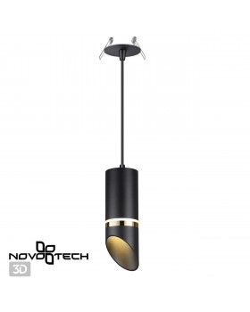 370907 SPOT NT22 288 черный/золото Светильник встраиваемый влагозащищенный IP44 GU10 9W 220V DELTA-foto4