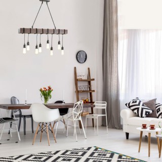 3740/8 LOFTI LN19 165 черный Люстра E27 8*60W 220V KLAUS-foto4