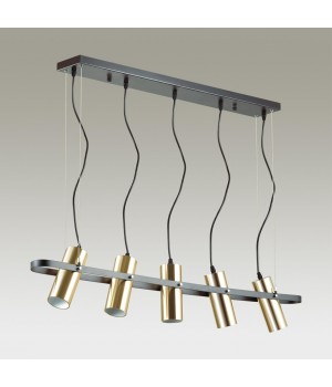 3714/5 MODERNI LN19 143 золотой, чёрный Светильник подвесной GU10 LED 5*5W 220V CLAIRE-foto4