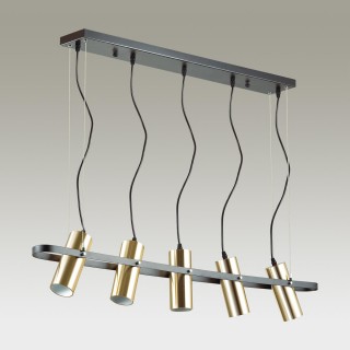 3714/5 MODERNI LN19 143 золотой, чёрный Светильник подвесной GU10 LED 5*5W 220V CLAIRE-foto4