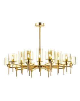 4689/20 MODERN (В 2-Х КОРОБКАХ) ODL20 405 золотой/янтарный Люстра E14 20*40W DIATRA-foto5