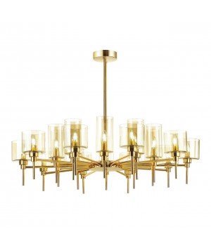 4689/20 MODERN (В 2-Х КОРОБКАХ) ODL20 405 золотой/янтарный Люстра E14 20*40W DIATRA-foto5