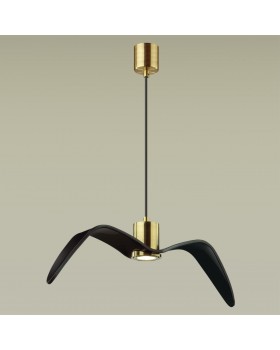 4900/1C PENDANT ODL22 289 чёрный/бронзовый/стекло Подвес GU10 1*5W BIRDS-foto4