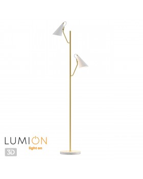 4439/2F MODERNI LN20 142 белый, золотой Торшер E14 2*40W 220V WATSON-foto6