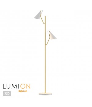 4439/2F MODERNI LN20 142 белый, золотой Торшер E14 2*40W 220V WATSON-foto6