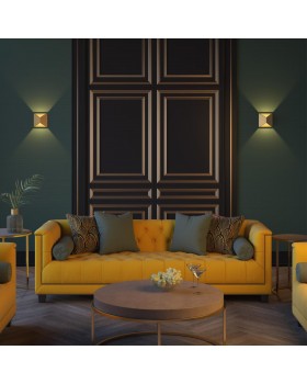 3908/10WL HIGHTECH ODL20 241 золотистый/металл Настенный светильник LED 3500K 10W 220V IP65 TIBRO-foto3