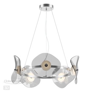 4858/48L L-VISION ODL_EX21 67 никель/дымчатый/стекло Люстра LED 1*48W 3500K FLUENT-foto5