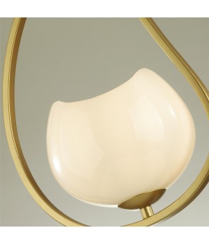4873/1 MODERN ODL_EX22 85 золотой/белый/стекло Подвес E14 1*40W WATERLILY-foto8