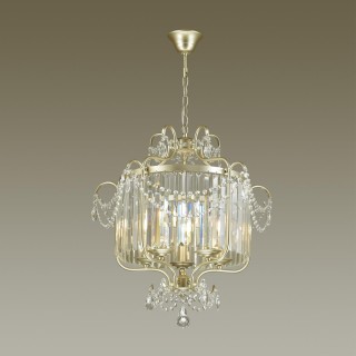 4686/5 CLASSIC ODL20 456 серебристый/хрусталь Подвес E14 5*40W 220V SHARM-foto3