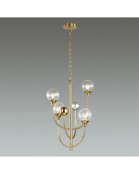 4785/4 HALL ODL21 459 золото/серебрист./металл//стекло Люстра E14 4*40W KELLI-foto3