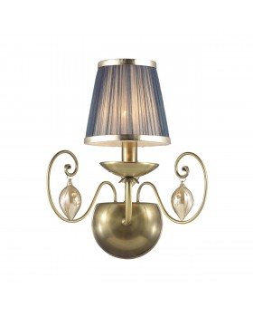 3921/1W CLASSIC ODL18 497 бронза/ткань/стекло Бра IP20 E14 40W 220V NIAGARA-foto6