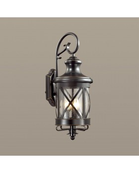 4045/3W NATURE ODL18 587 черный/зол.патина Уличный настенный светильник IP44 E14 3*60W 220V SATION-foto3