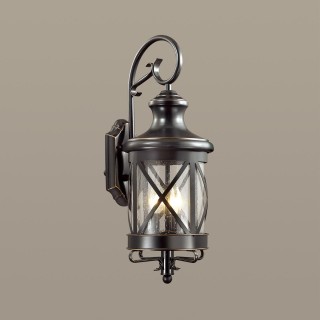 4045/3W NATURE ODL18 587 черный/зол.патина Уличный настенный светильник IP44 E14 3*60W 220V SATION-foto3