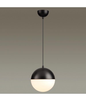 4958/1A PENDANT ODL22 307 черный/металл/белый/стекло Подвес E27 1*40W PINGA-foto3