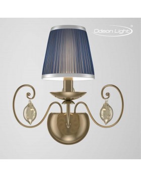 3921/1W CLASSIC ODL18 497 бронза/ткань/стекло Бра IP20 E14 40W 220V NIAGARA-foto5