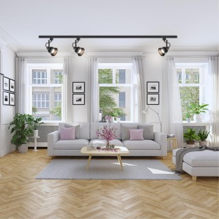 370548 PORT NT19 108 черный Светильник трековый однофазный трехжильный IP20 GU10 50W 230V VETERUM-foto4